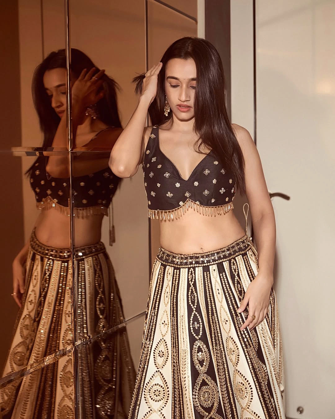 Nuveksha Stunning Looks in Ghagra Choli