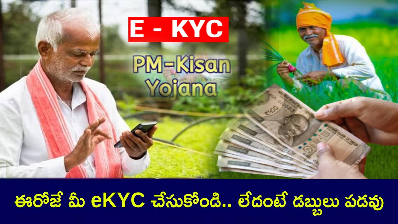 PM Kisan : పీఎం కిసాన్ 19వ విడత : ఈ నెల 24నే రైతుల ఖాతాల్లోకి రూ. 2వేలు.. ఈరోజే మీ eKYC చేసుకోండి.. లేదంటే డబ్బులు పడవు! PM Kisan : పీఎం కిసాన్ 19వ విడత : ఈ నెల 24నే రైతుల ఖాతాల్లోకి రూ. 2వేలు.. ఈరోజే మీ eKYC చేసుకోండి.. లేదంటే డబ్బులు పడవు!