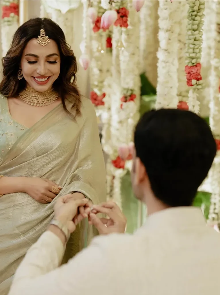 Parvati Nair Engagement with Aashrith Ashok