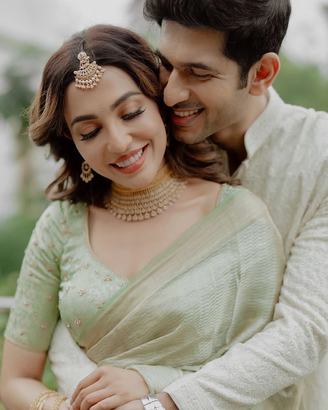 Parvati Nair Engagement with Aashrith Ashok