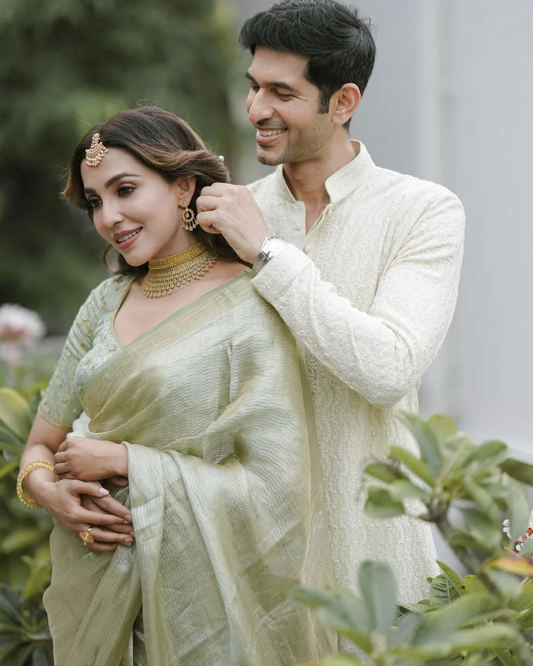 Parvati Nair Engagement with Aashrith Ashok