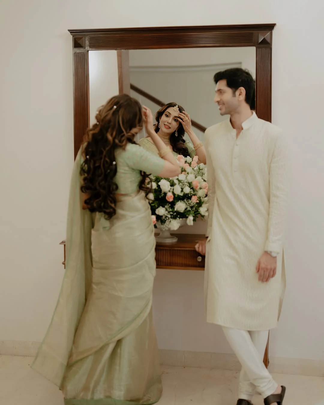 Parvati Nair Engagement with Aashrith Ashok
