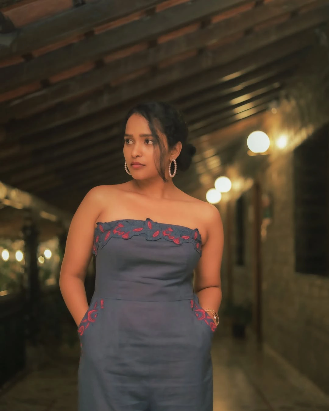 Pushpa Fame Pavani Karanam Stylish Looks