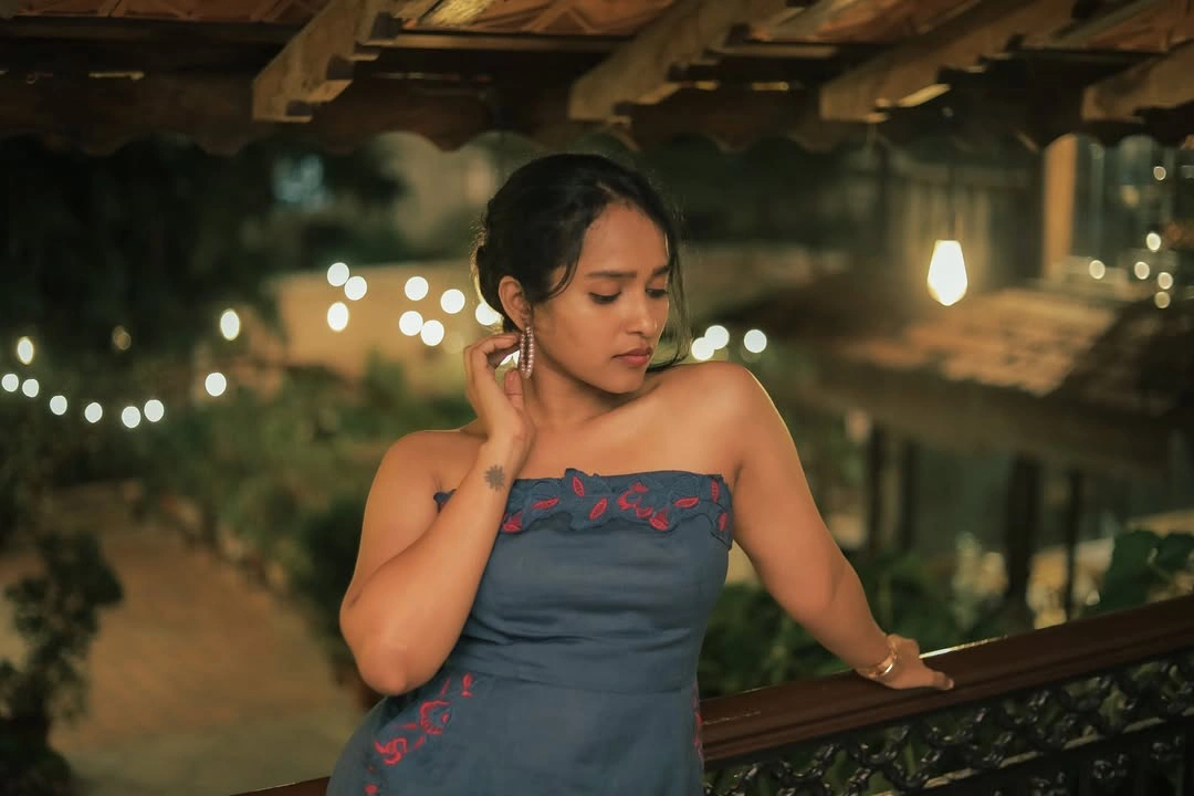 Pushpa Fame Pavani Karanam Stylish Looks
