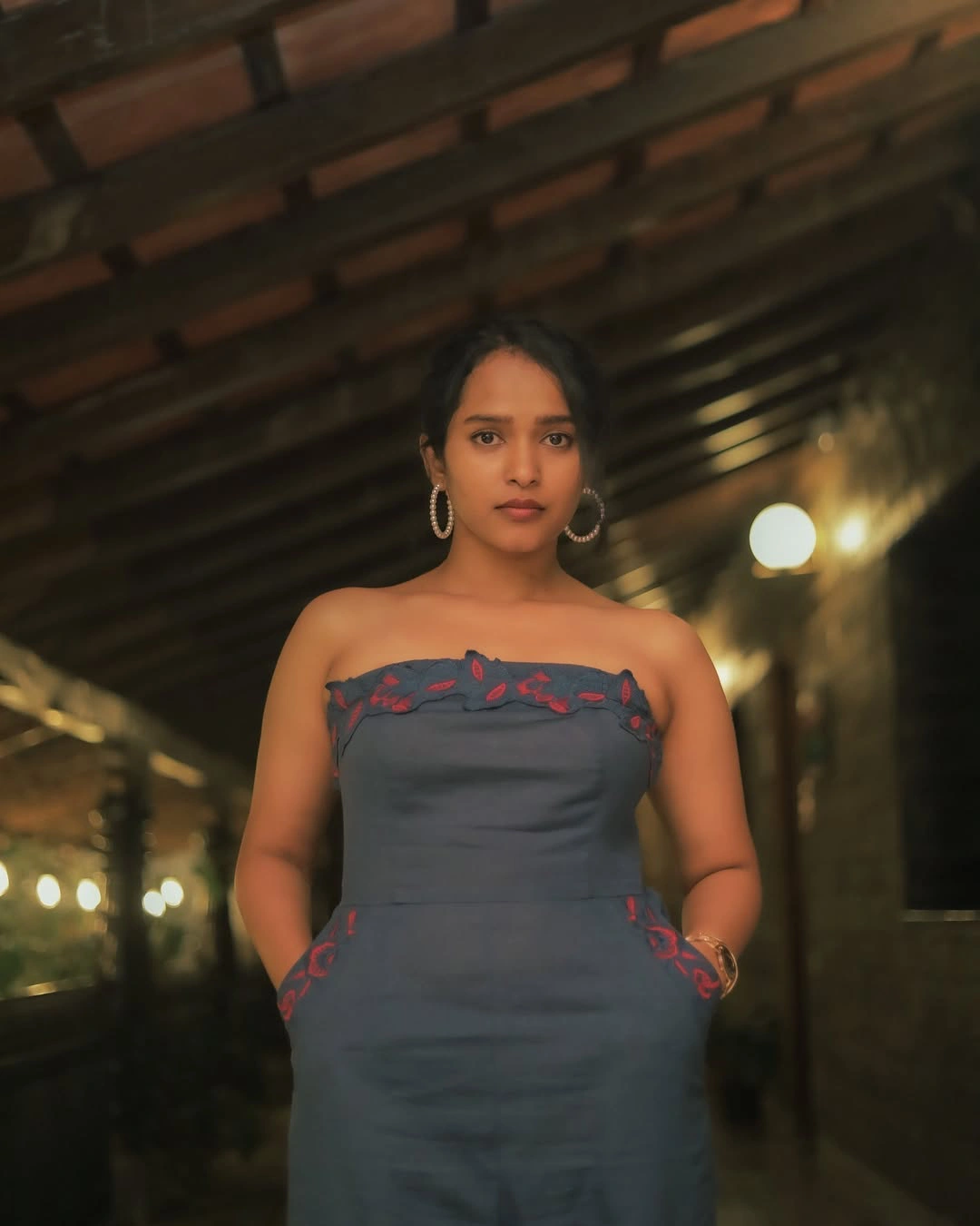 Pushpa Fame Pavani Karanam Stylish Looks