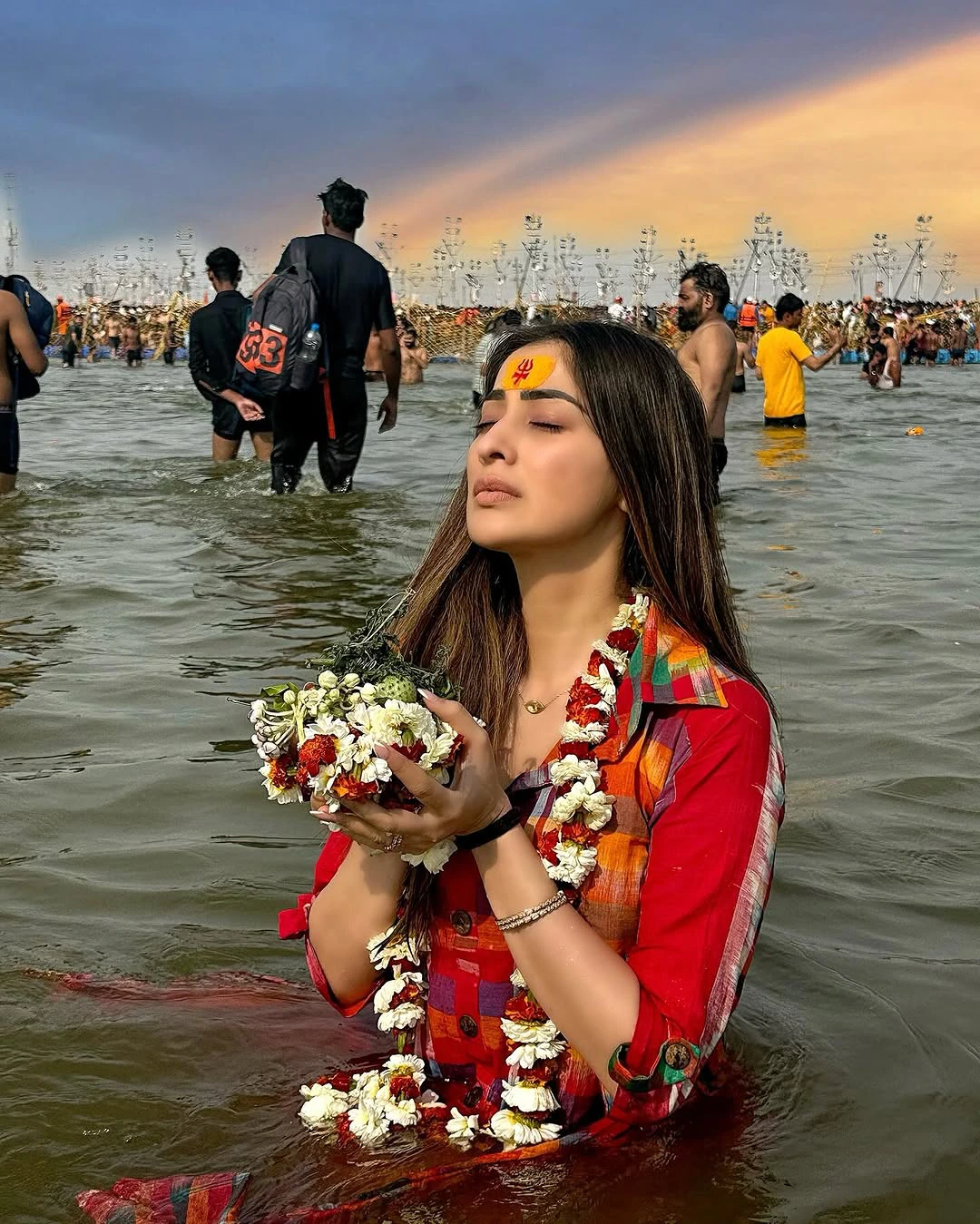 Raai Laxmi Visits Prayagraj Maha Kumbh Mela 2025