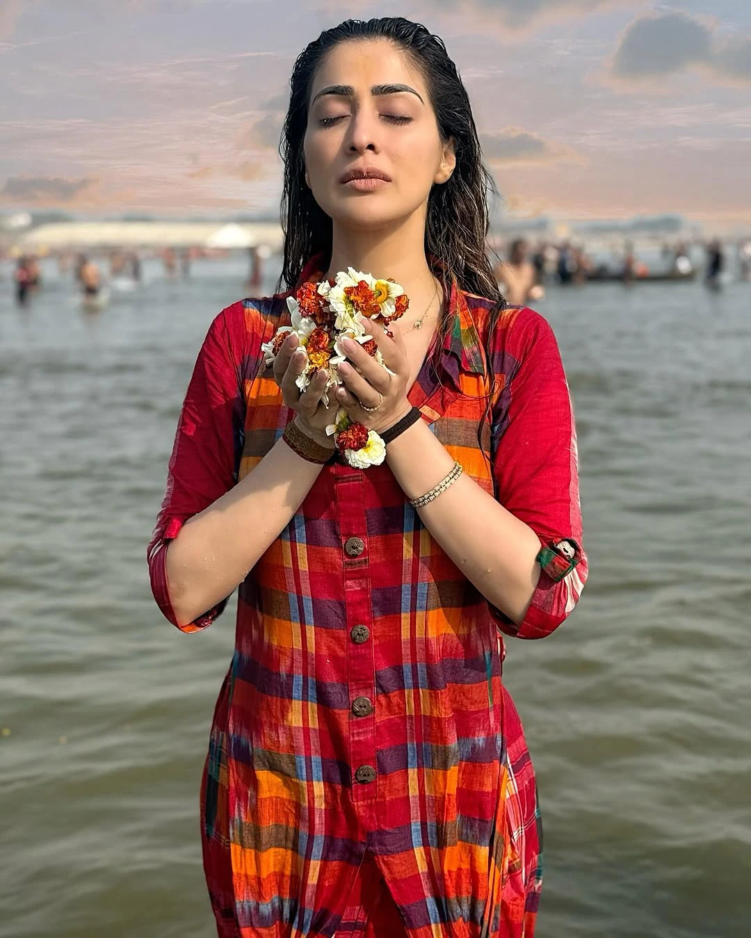 Raai Laxmi Visits Prayagraj Maha Kumbh Mela 2025