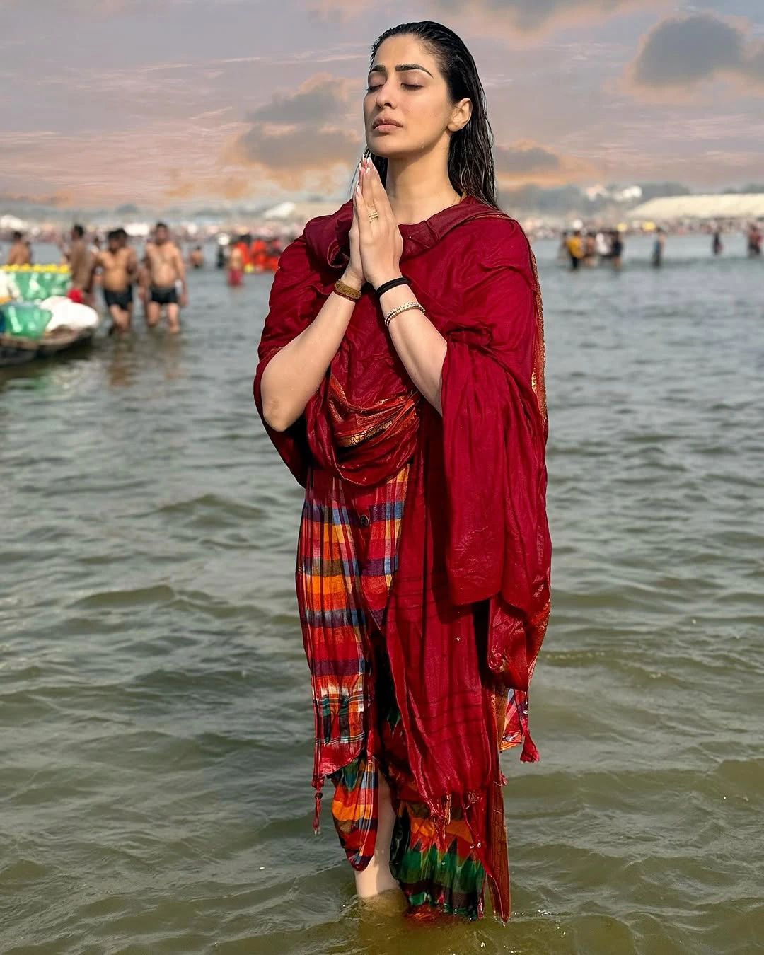 Raai Laxmi Visits Prayagraj Maha Kumbh Mela 2025