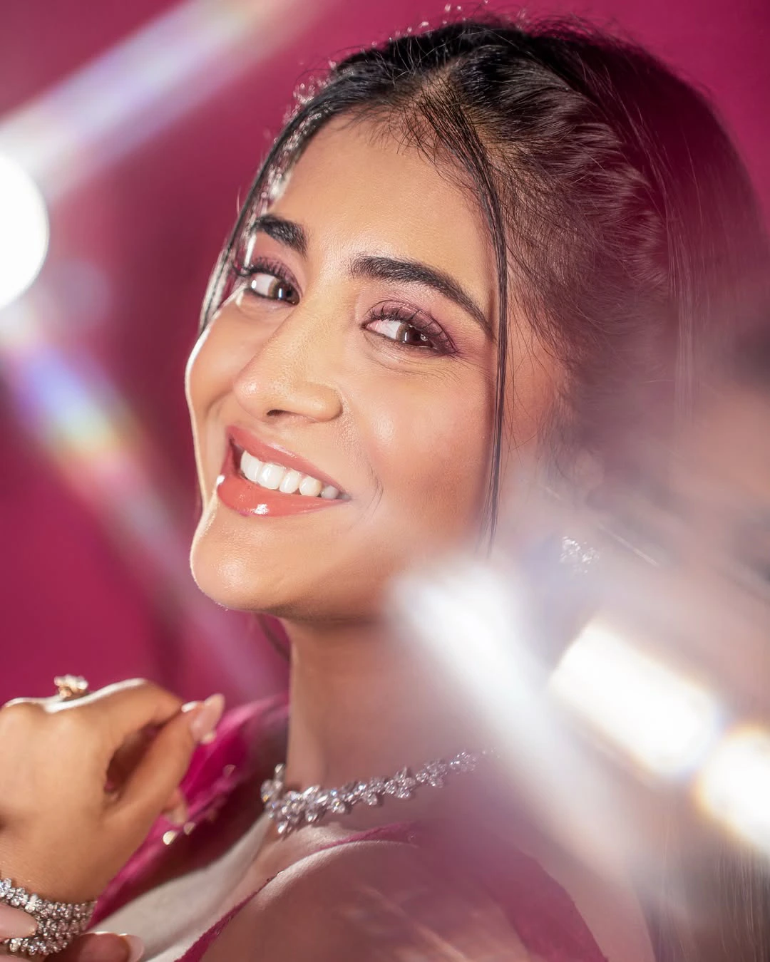 Rashi Singh Shines in Red Ghagra Choli Dress
