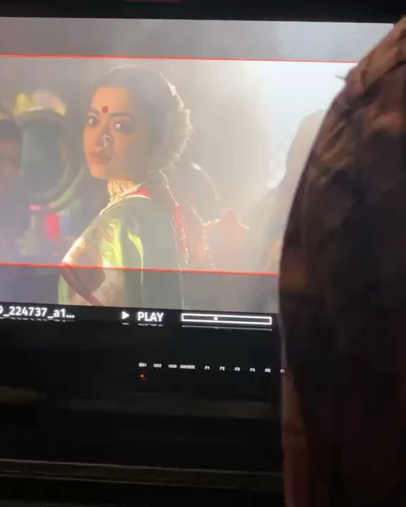 Rashmika Mandanna Chhava Movie Working Stills