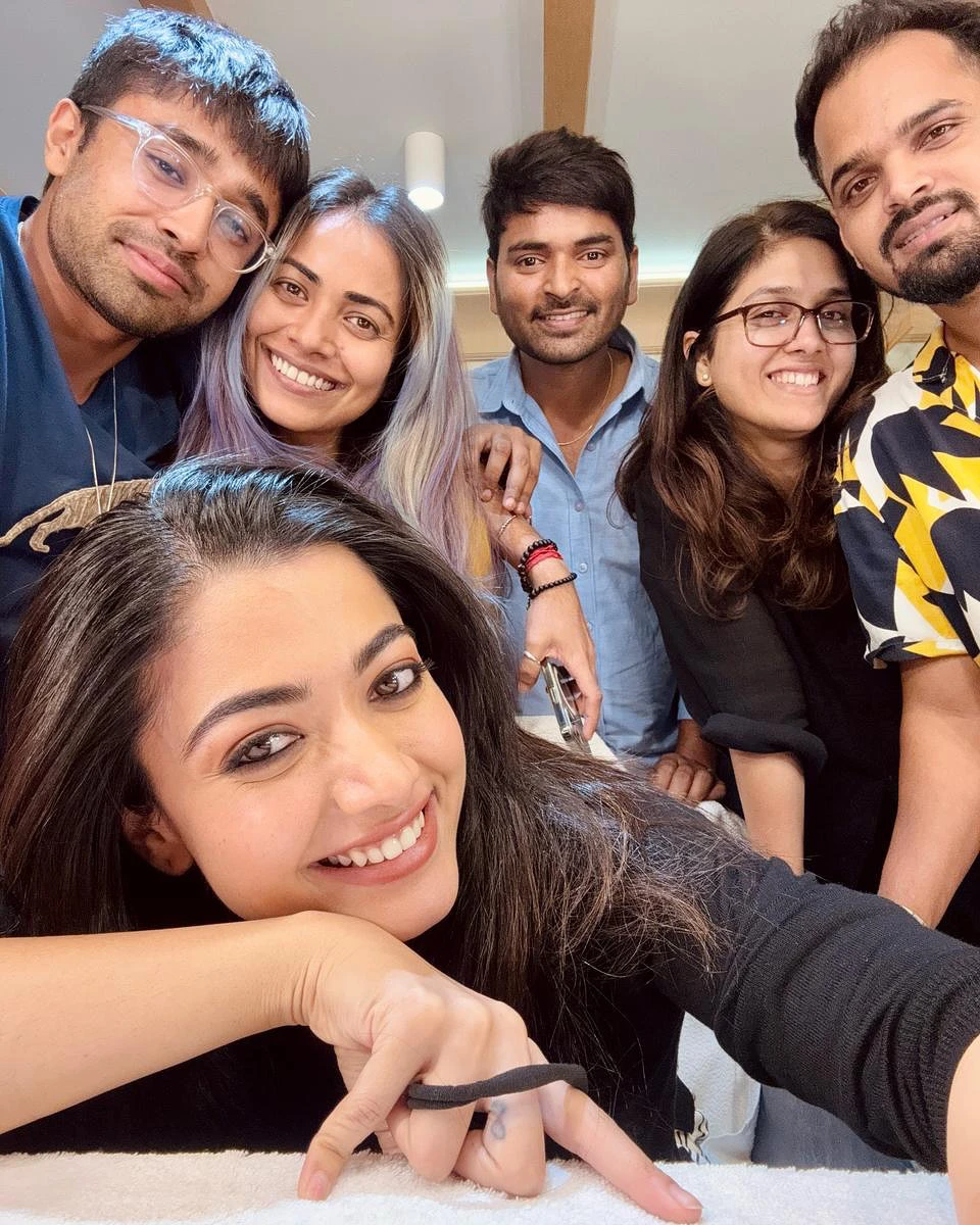 Rashmika Mandanna Chhava Movie Working Stills