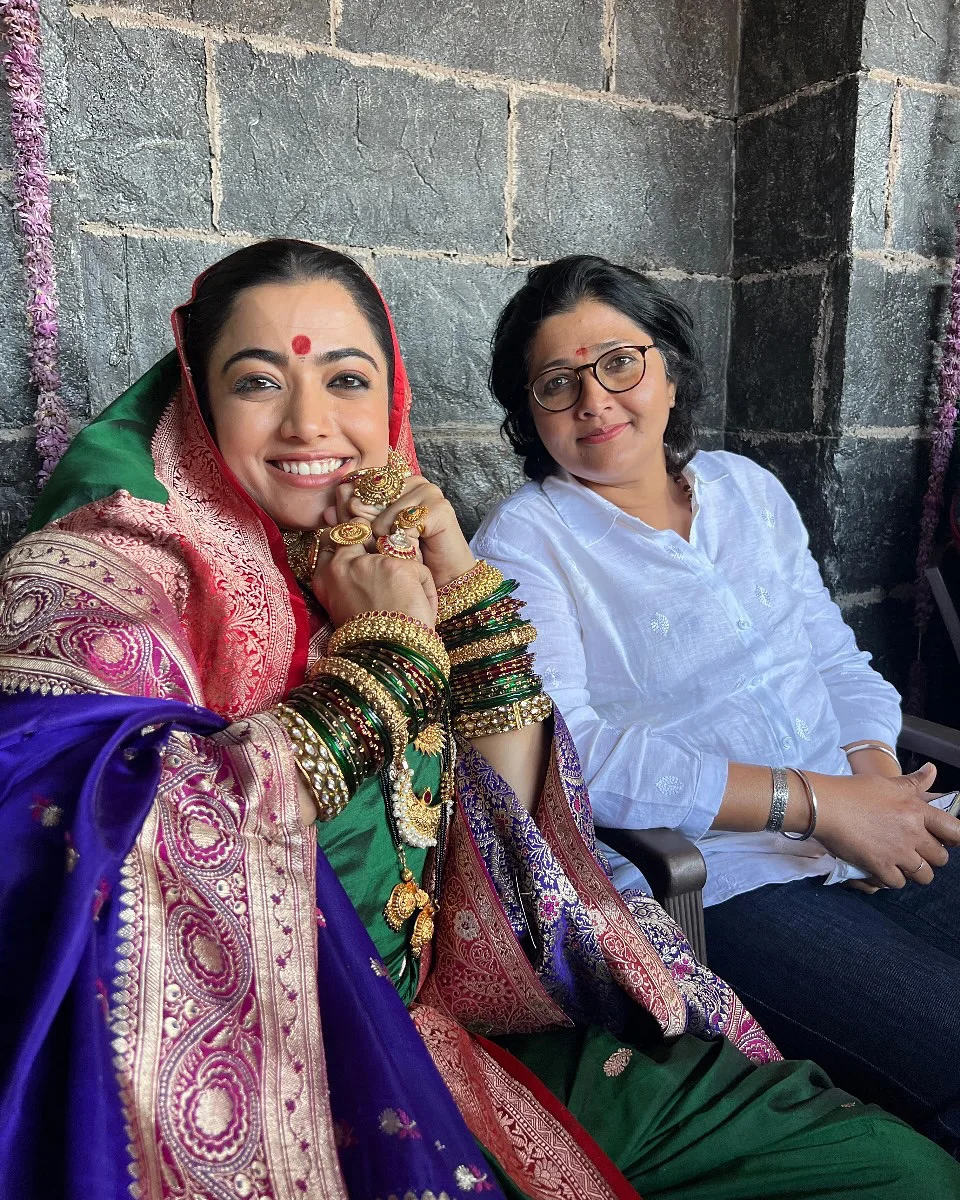 Rashmika Mandanna Chhava Movie Working Stills