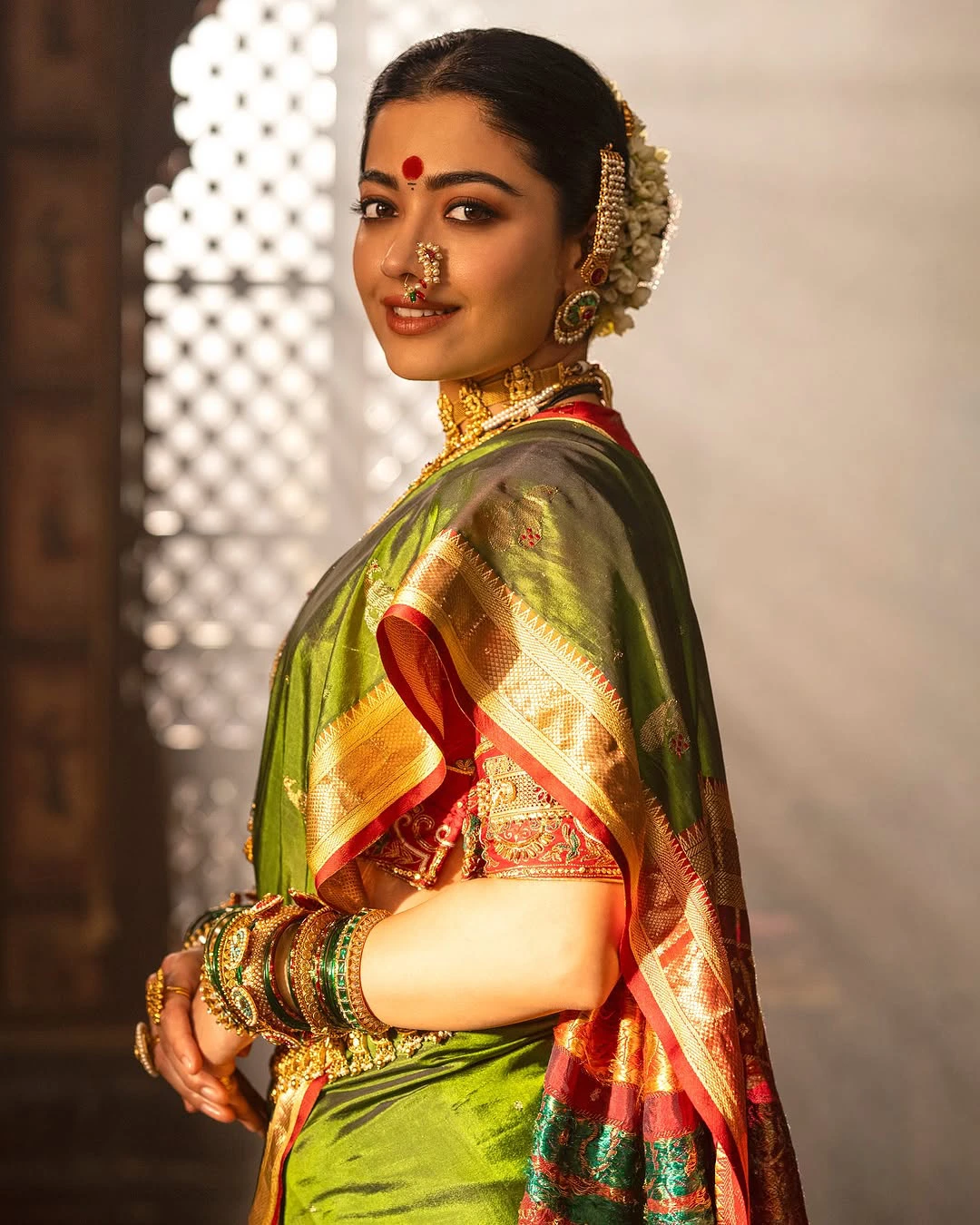 Rashmika Mandanna Chhava Movie Working Stills
