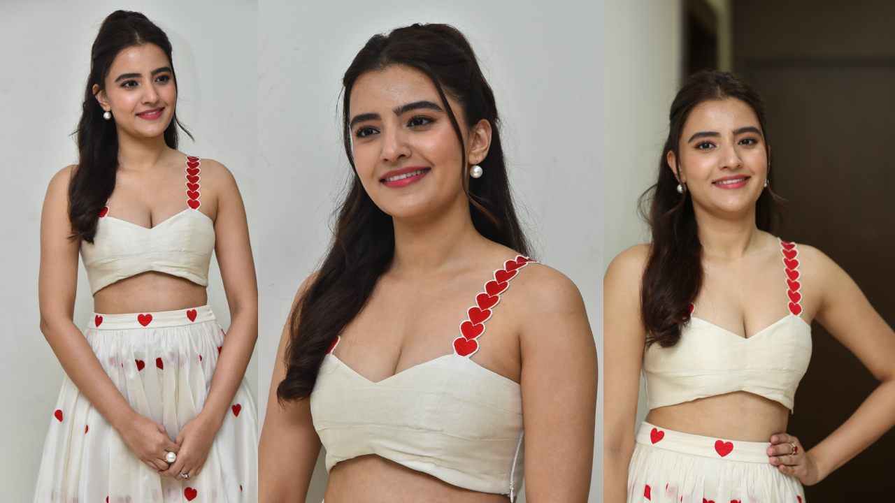 Rukshar Dhillon : లవ్ సింబల్స్ తో స్పెషల్ డ్రెస్‌లో రుక్సార్ ధిల్లాన్.. దిల్ రూబా ఈవెంట్లో..