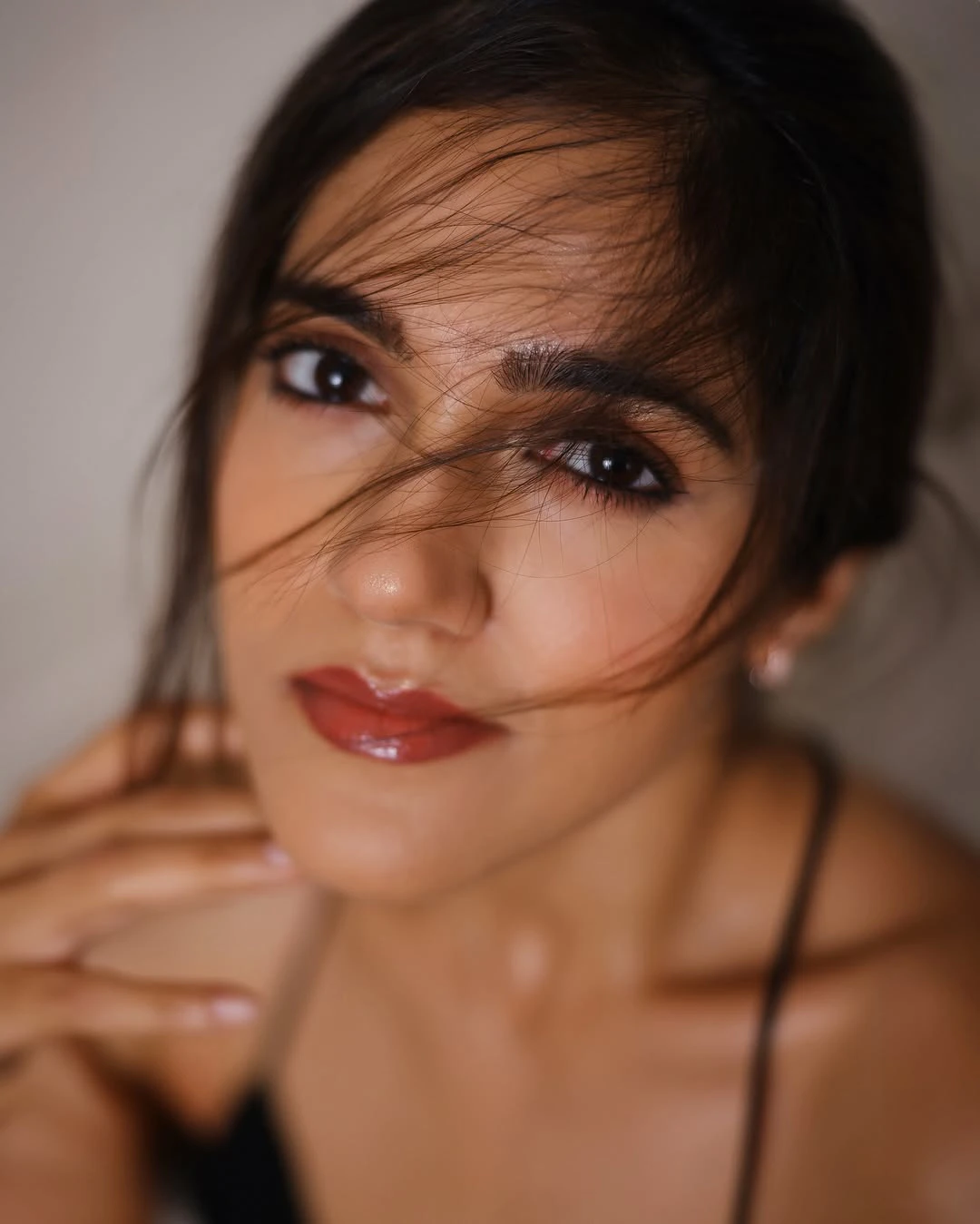 Simran Choudhary Stunning Looks in Black Dress