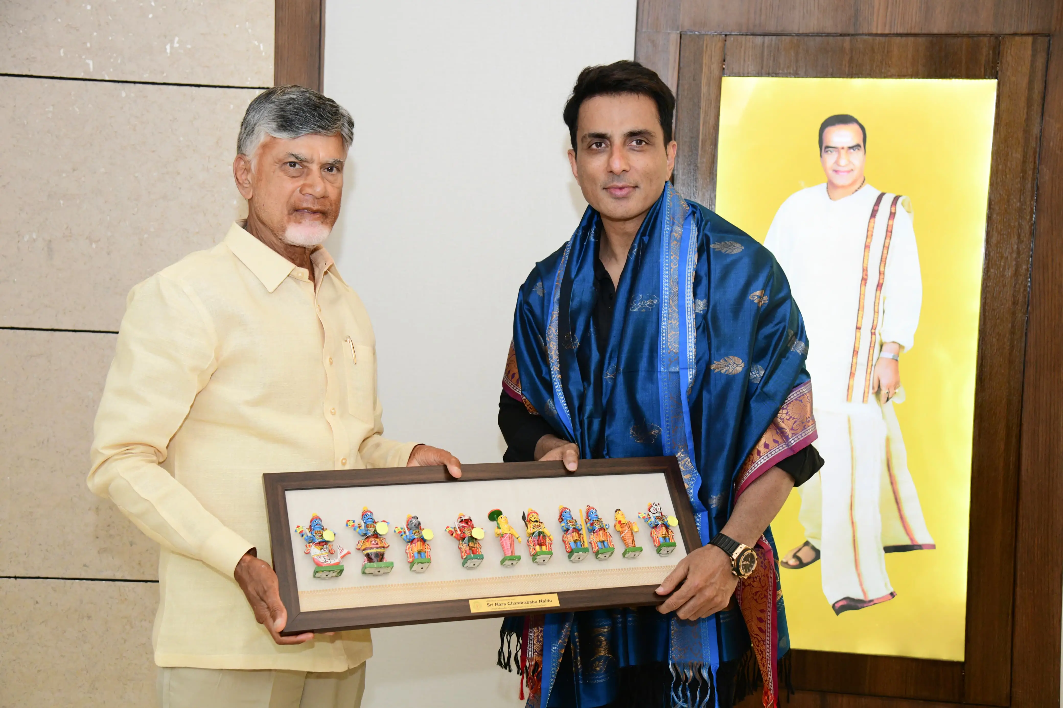 Sonu Sood Meets AP CM Chandrababu Naidu