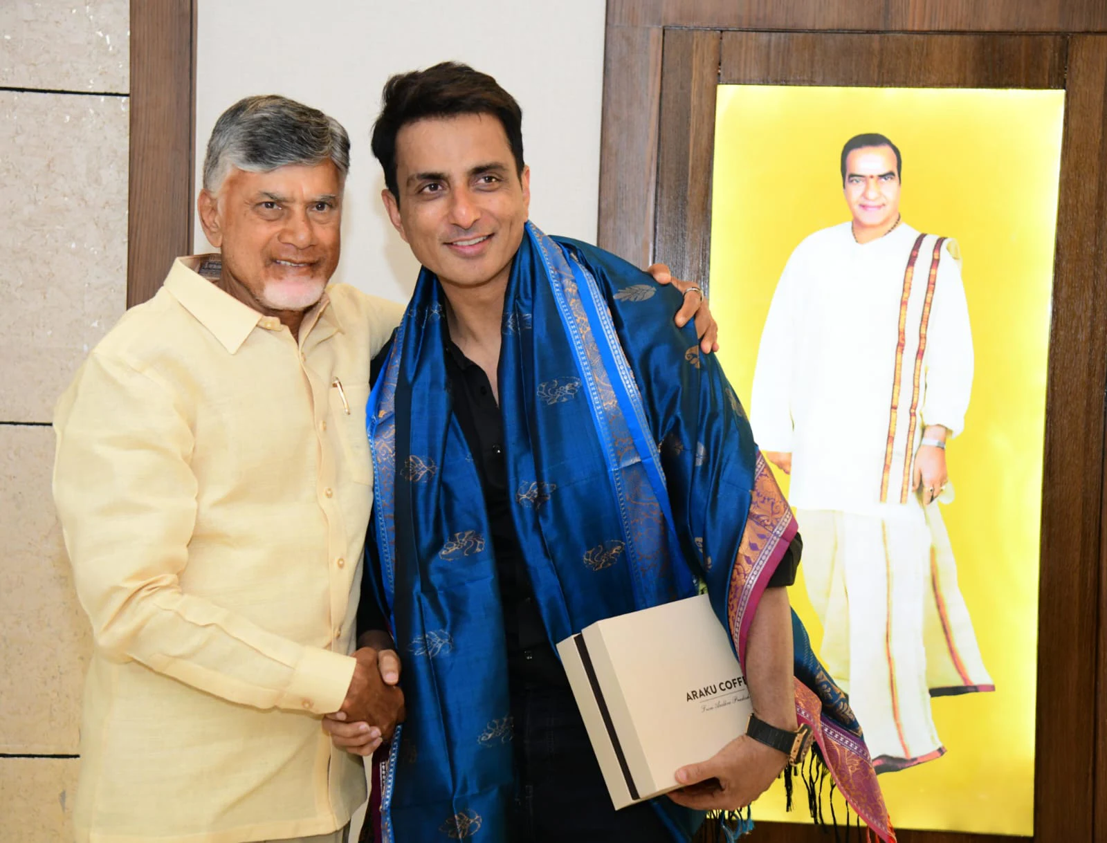 Sonu Sood Meets AP CM Chandrababu Naidu