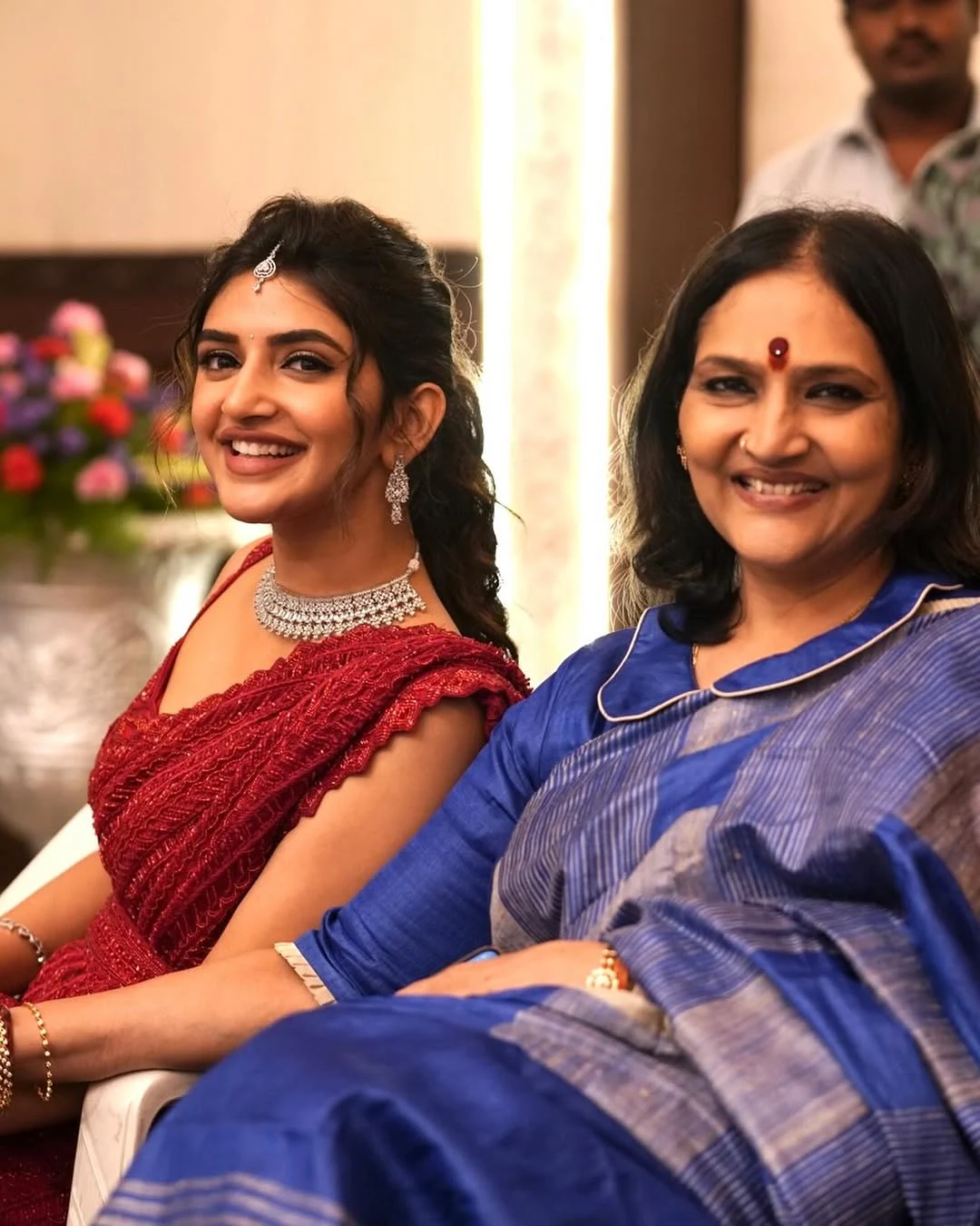 Sreeleela Cute Photos with Mother