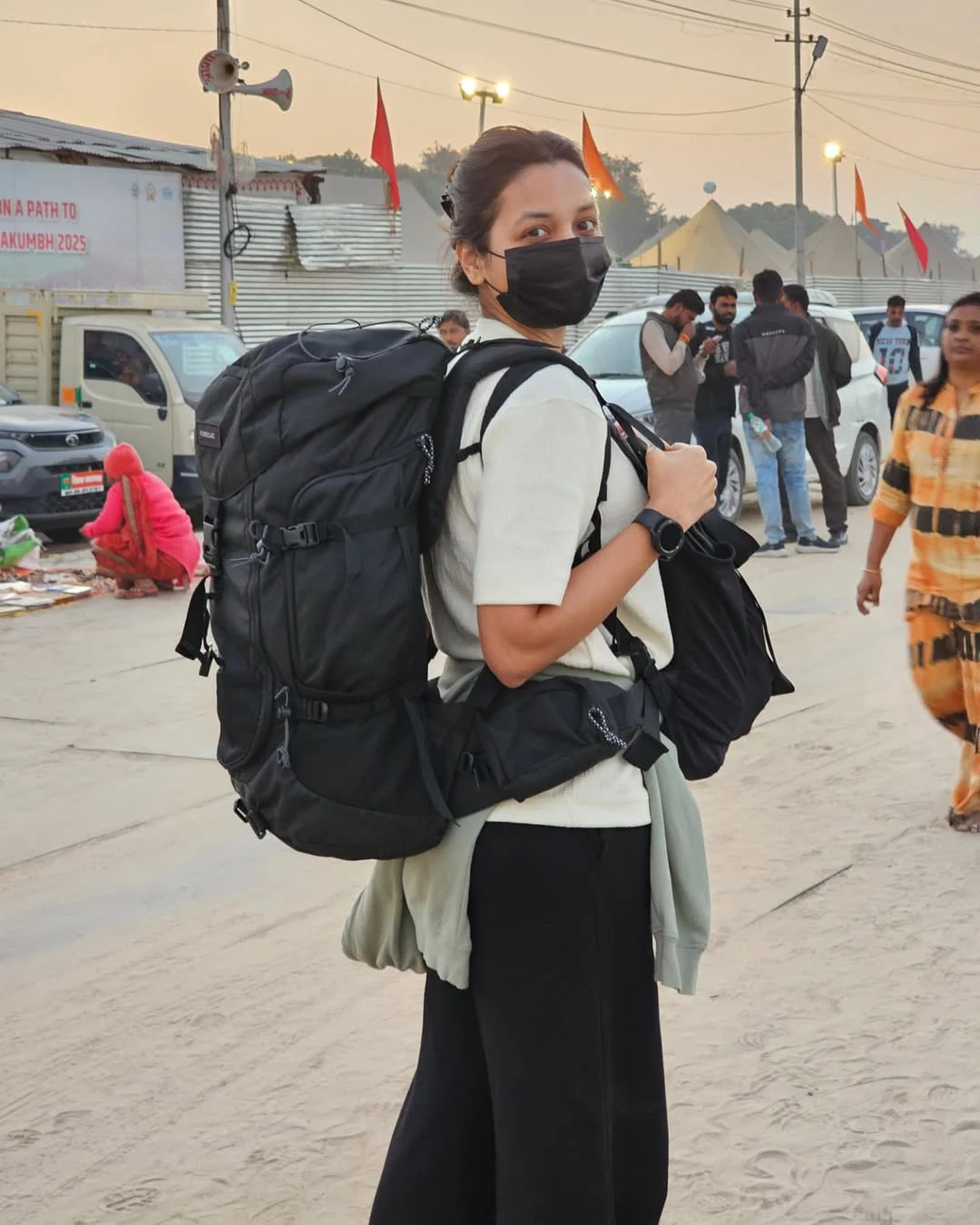 Srinidhi Shetty at Maha Kumbh Mela