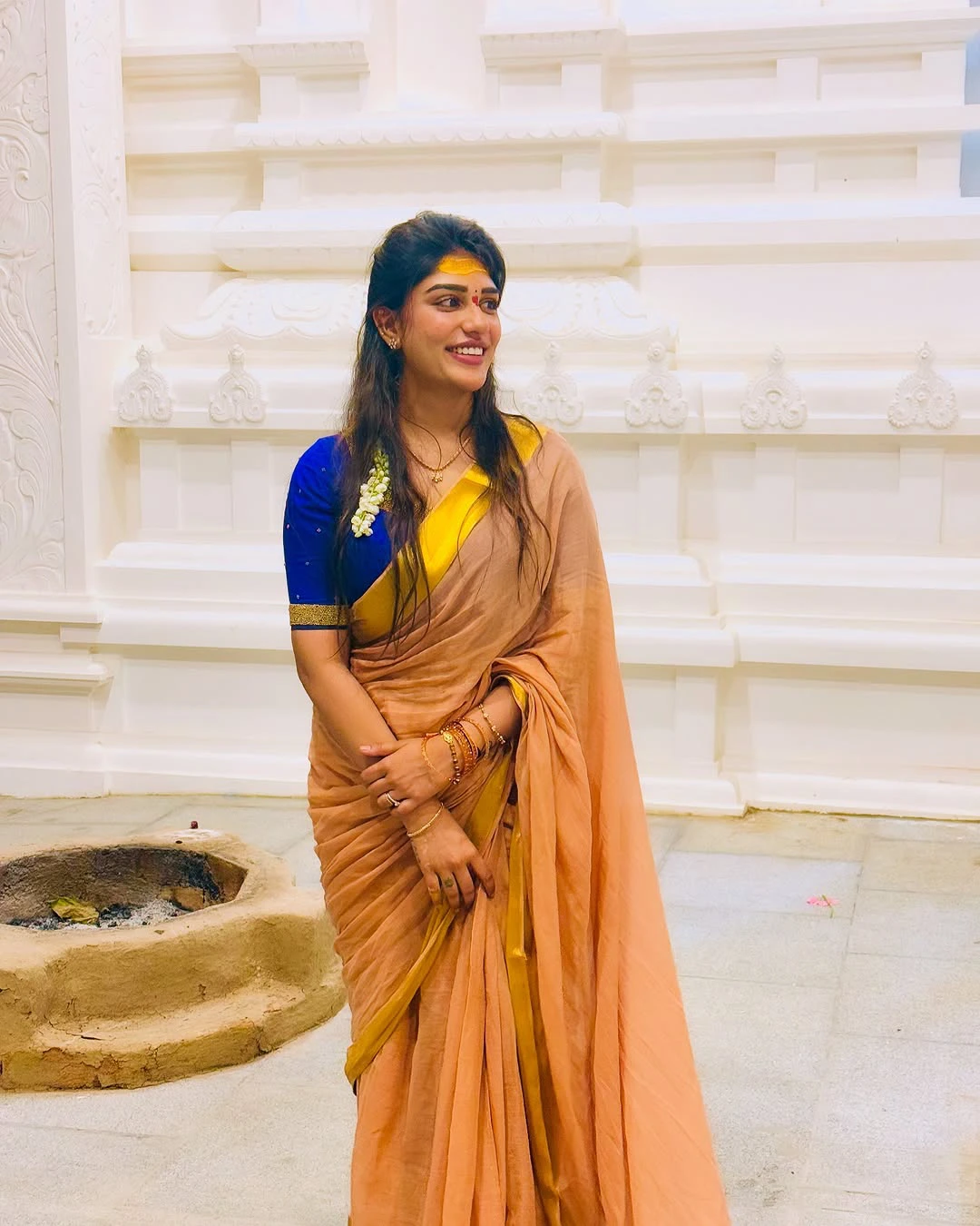 Actress Supritha Shares Photos in Saree