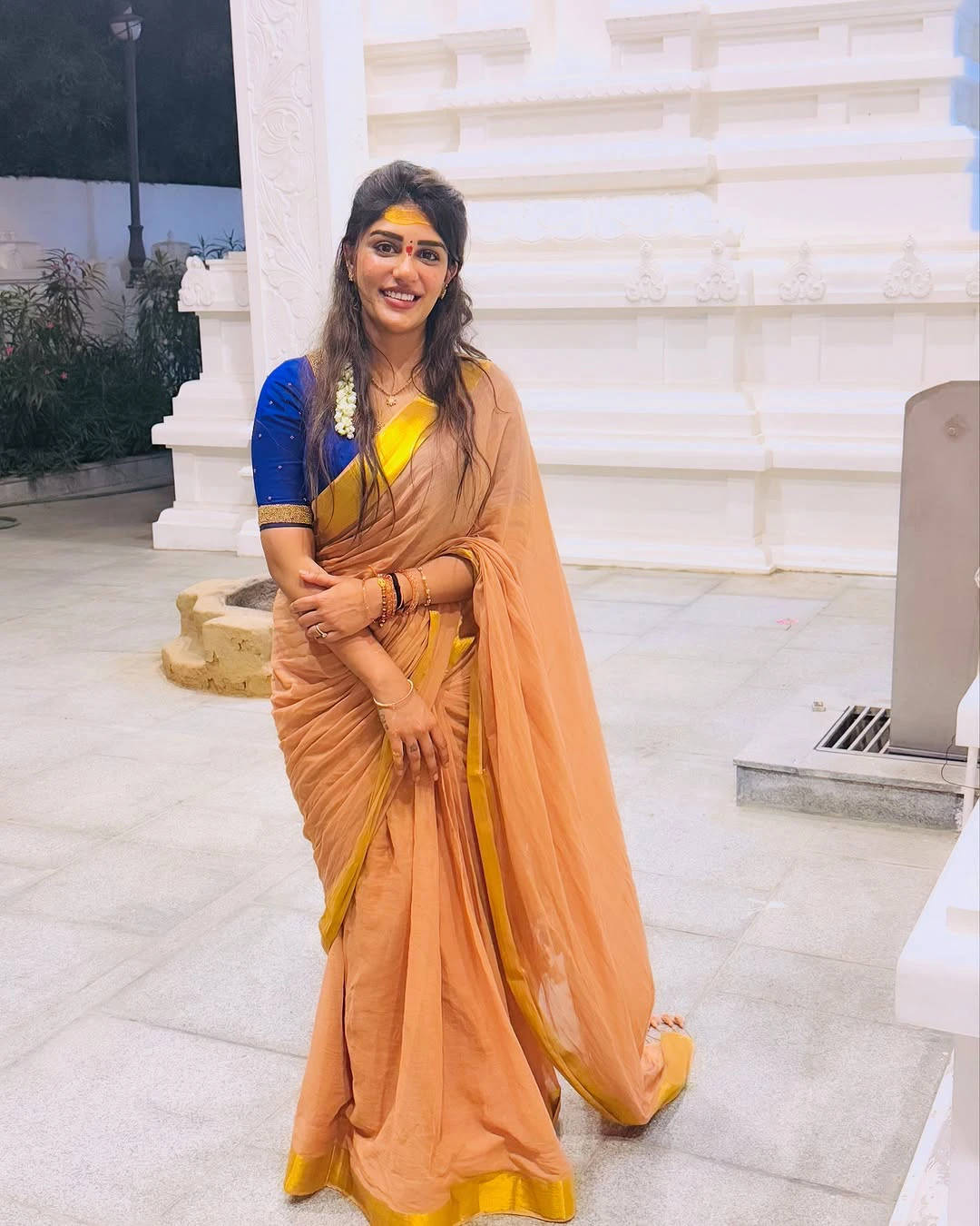 Actress Supritha Shares Photos in Saree