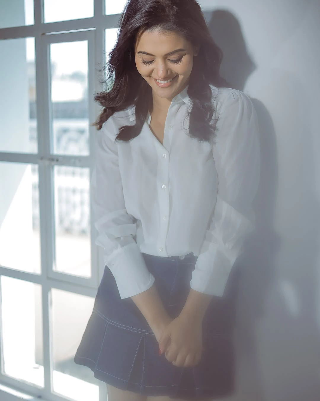 Swathishta Krishnan Cute Photos in Short Skirt