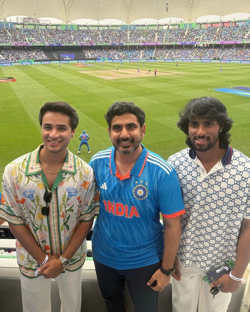 Telugu Celebrities at IND vs PAK Match
