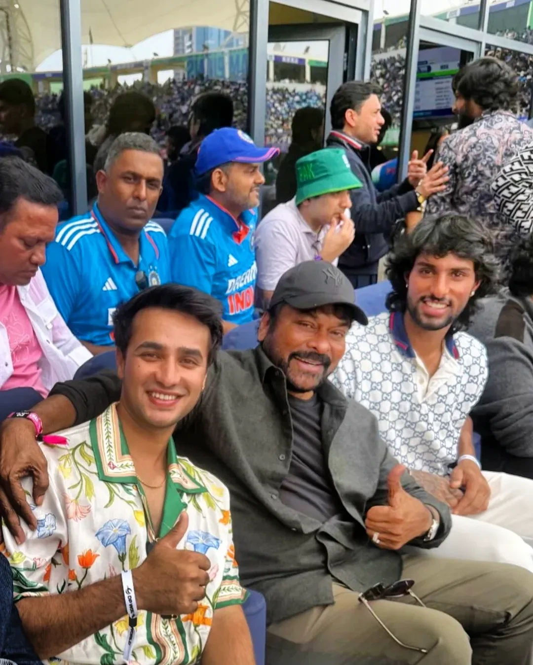 Telugu Celebrities at IND vs PAK Match