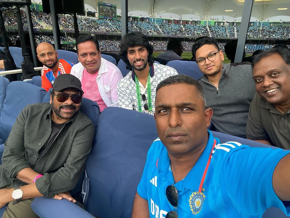 Telugu Celebrities at IND vs PAK Match