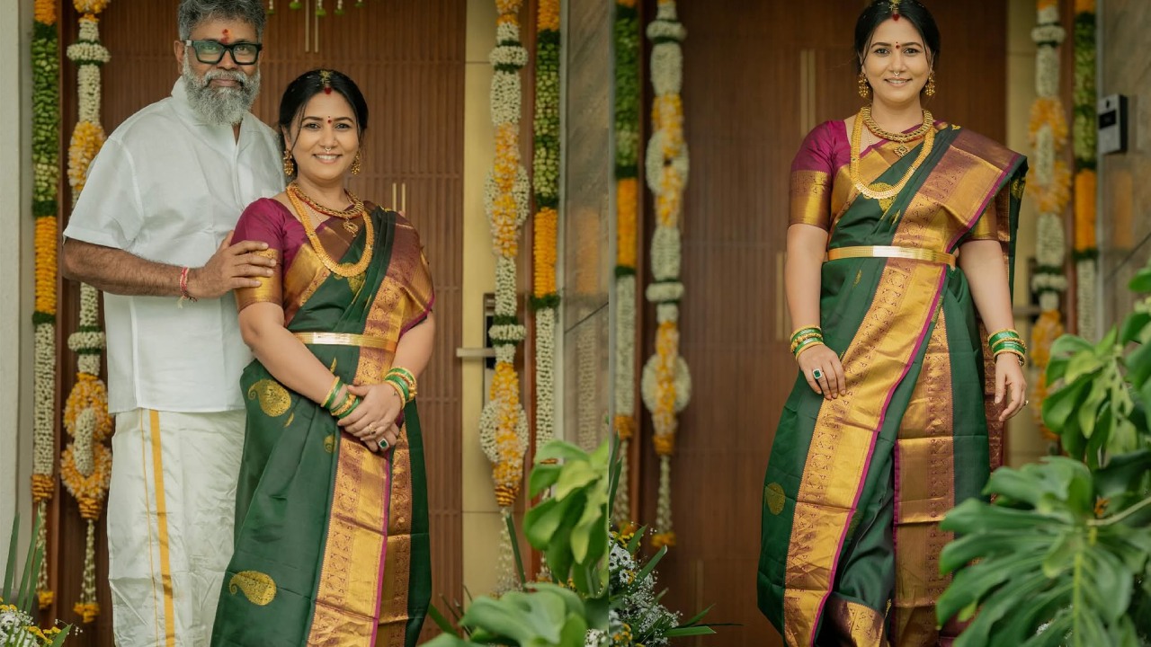 Sukumar – Thabitha : పుష్ప సక్సెస్ తర్వాత వ్రతం చేసుకున్న సుకుమార్ దంపతులు.. పంచెకట్టుతో సుక్కు.. ఫోటోలు వైరల్ Sukumar – Thabitha : పుష్ప సక్సెస్ తర్వాత వ్రతం చేసుకున్న సుకుమార్ దంపతులు.. పంచెకట్టుతో సుక్కు.. ఫోటోలు వైరల్