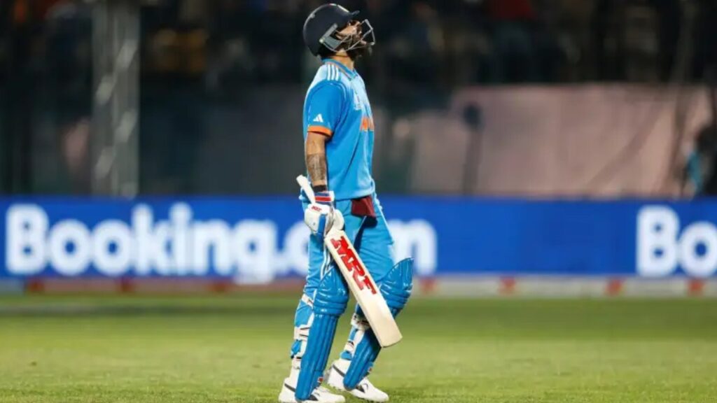 Virat Kohli out just five runs in cuttack match