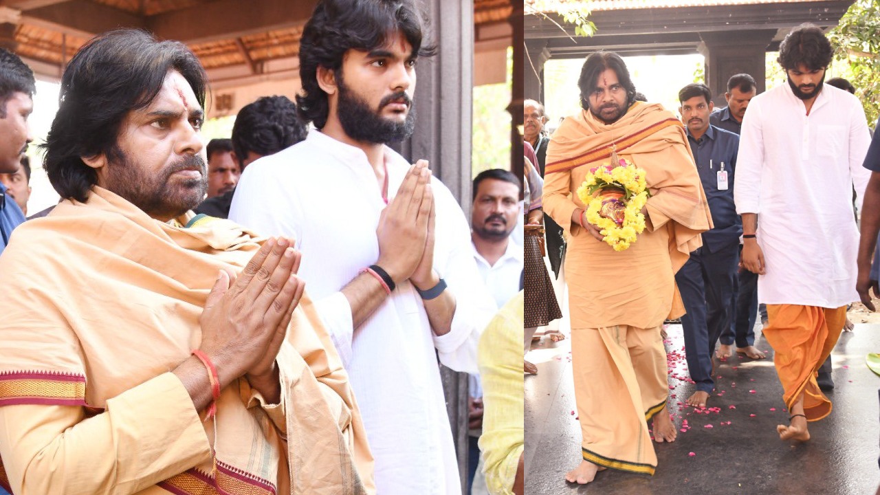 Akira Nandan : నాన్నతో అకిరా నందన్.. కొడుకును కూడా పుణ్య క్షేత్రాల యాత్రకు తీసుకెళ్లిన డిప్యూటీ సీఎం.. అకిరా గడ్డం లుక్ వైరల్.. Akira Nandan : నాన్నతో అకిరా నందన్.. కొడుకును కూడా పుణ్య క్షేత్రాల యాత్రకు తీసుకెళ్లిన డిప్యూటీ సీఎం.. అకిరా గడ్డం లుక్ వైరల్..