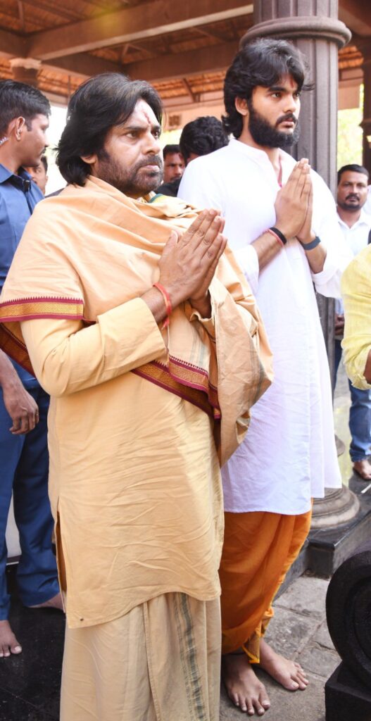 Akira Nandan went with Pawan Kalyan New Look goes Viral 