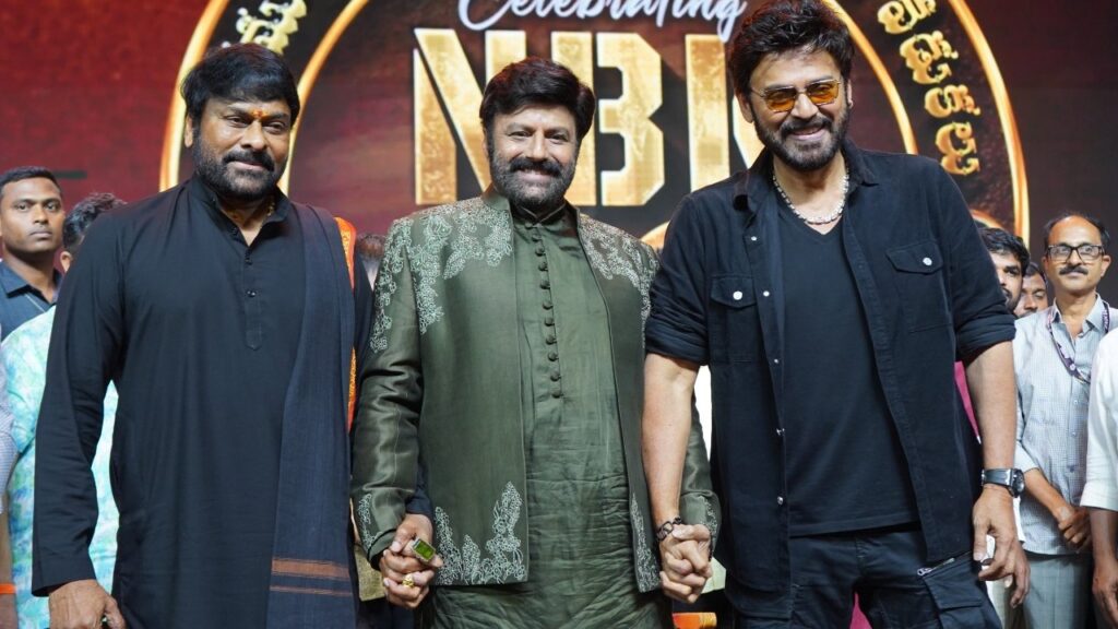 Tollywood Senior Hero's Chiranjeevi Nagarjuna Venkatesh Photo goes Viral Balakrishna Missing 