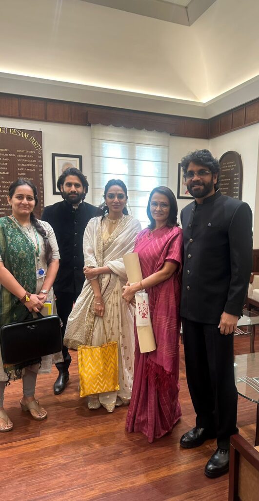 Akkineni Family Photo shared by MP Dr Byreddy Shabari