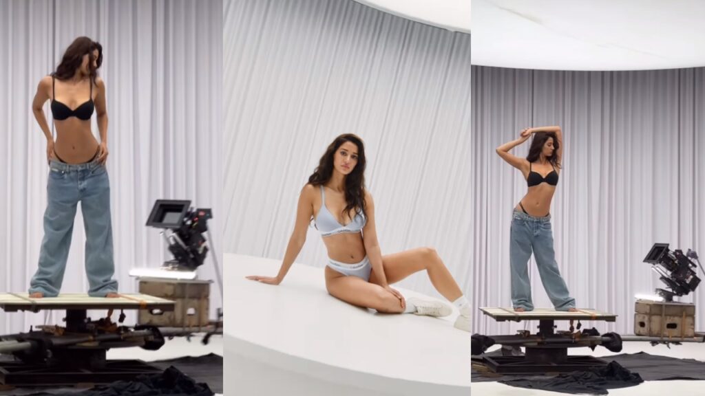 Disha Patani Shares a Sizzling Photo shoot video shot for Clothes Brand