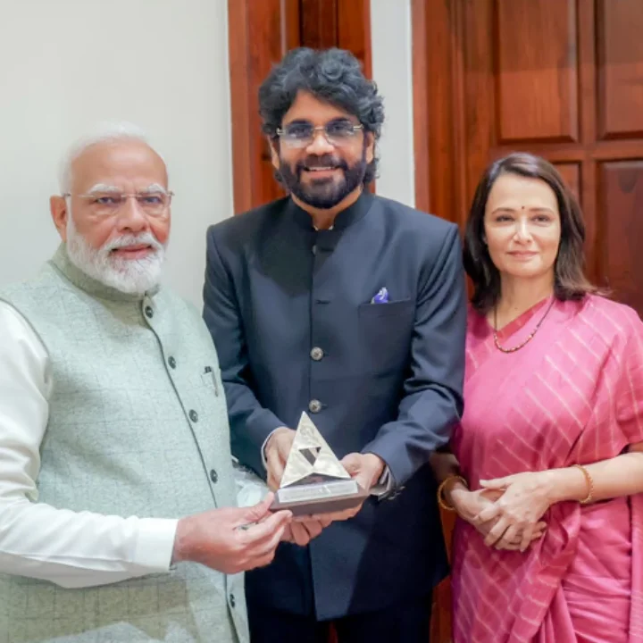 nagarjuna amala meet with pm modi