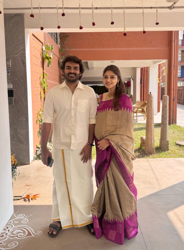 Kiran Abbavaram and his Wife Rahasya Gorak Celebrated Shivaratri Rahasya Baby Bump Photo goes Viral 