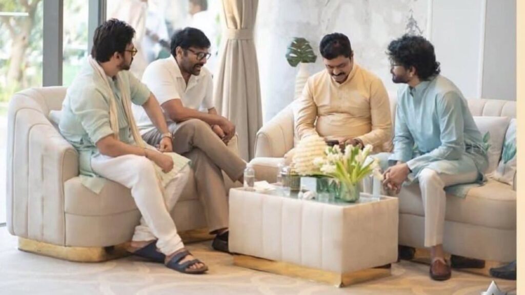 Tollywood Senior Hero's Chiranjeevi Nagarjuna Venkatesh Photo goes Viral Balakrishna Missing 