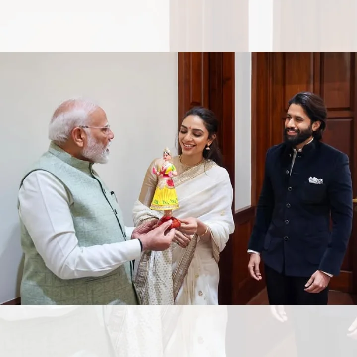 thandel hero naga chaitanya met pm modi