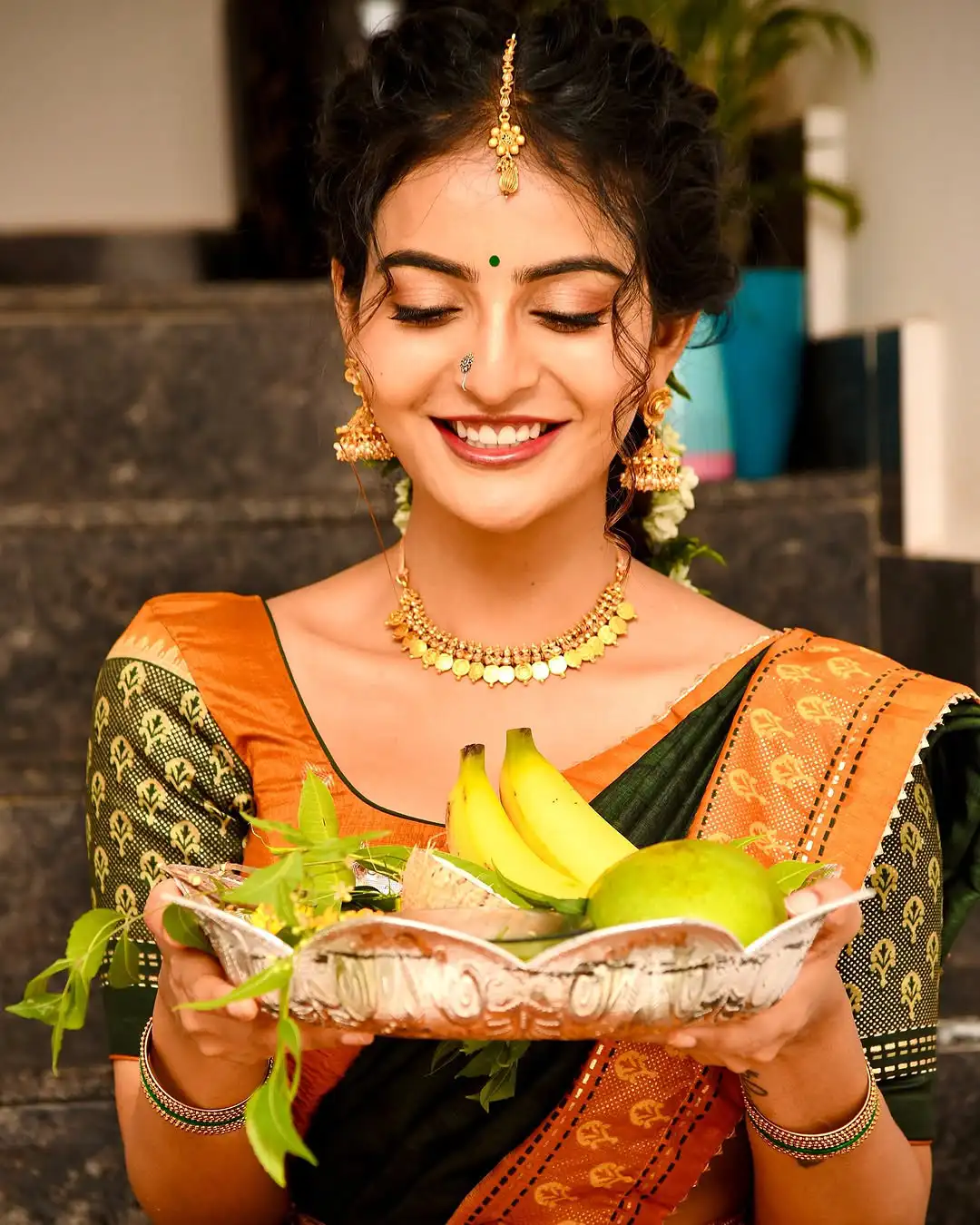 Ananya Nagalla Saree Photos on Ugadi