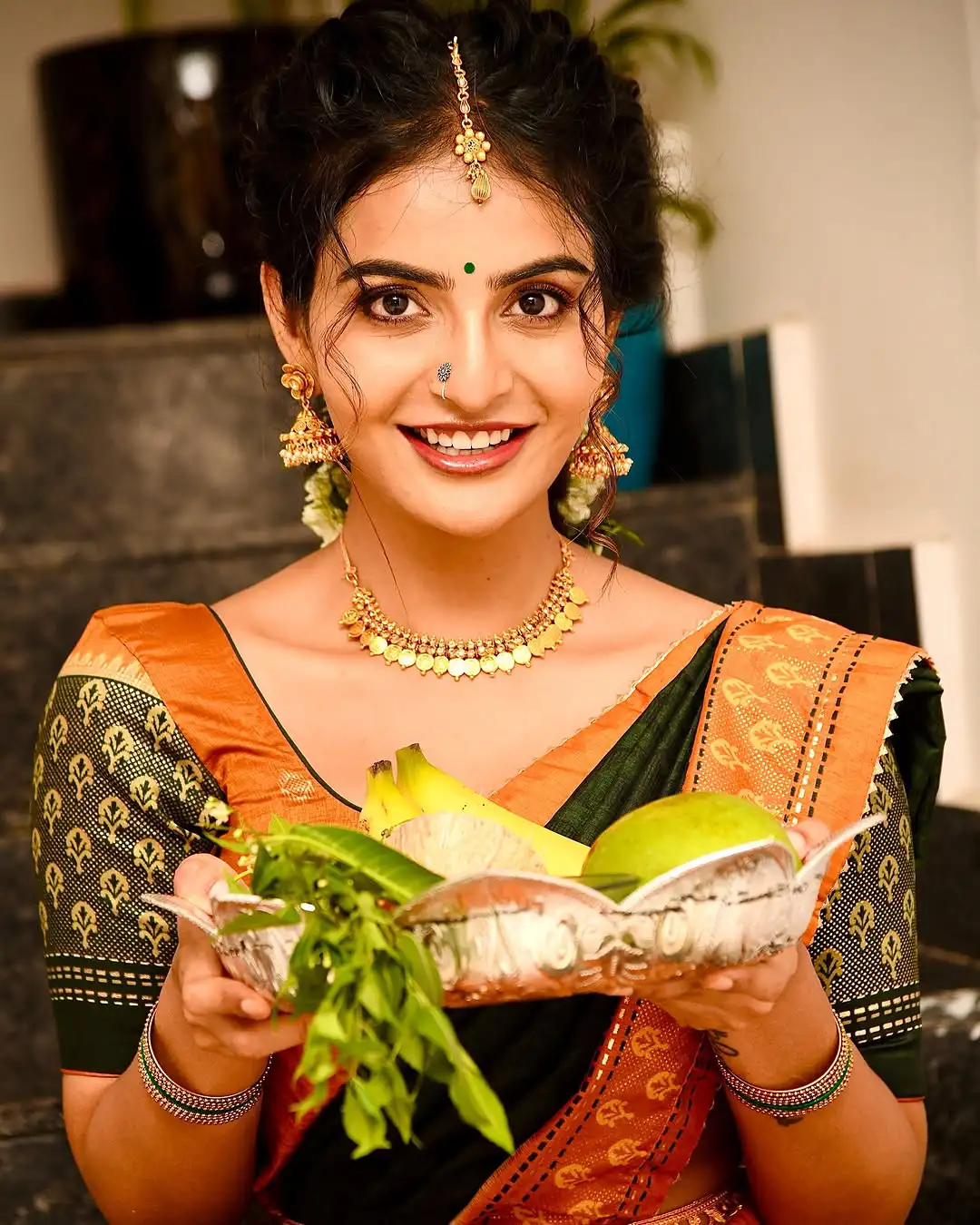 Ananya Nagalla Saree Photos on Ugadi