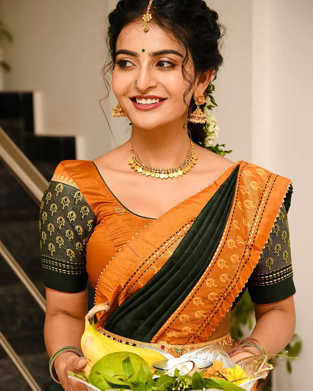 Ananya Nagalla Saree Photos on Ugadi
