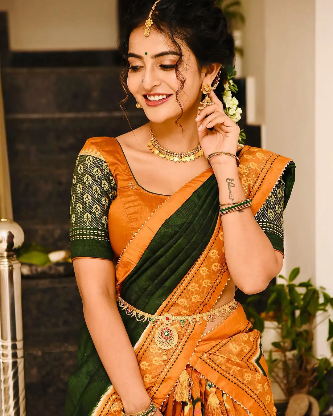 Ananya Nagalla Saree Photos on Ugadi
