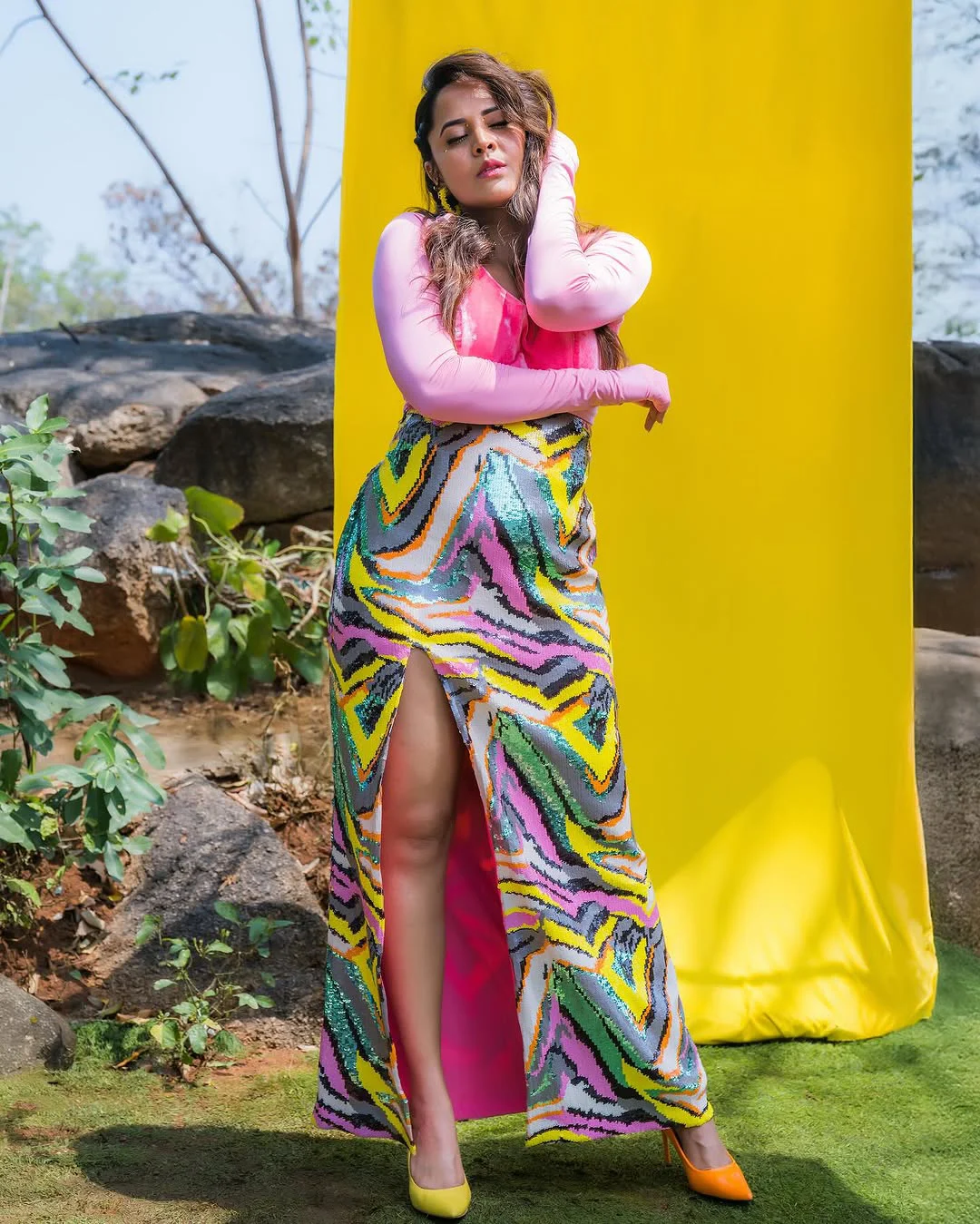 Anasuya Bharadwaj Colorful Photos