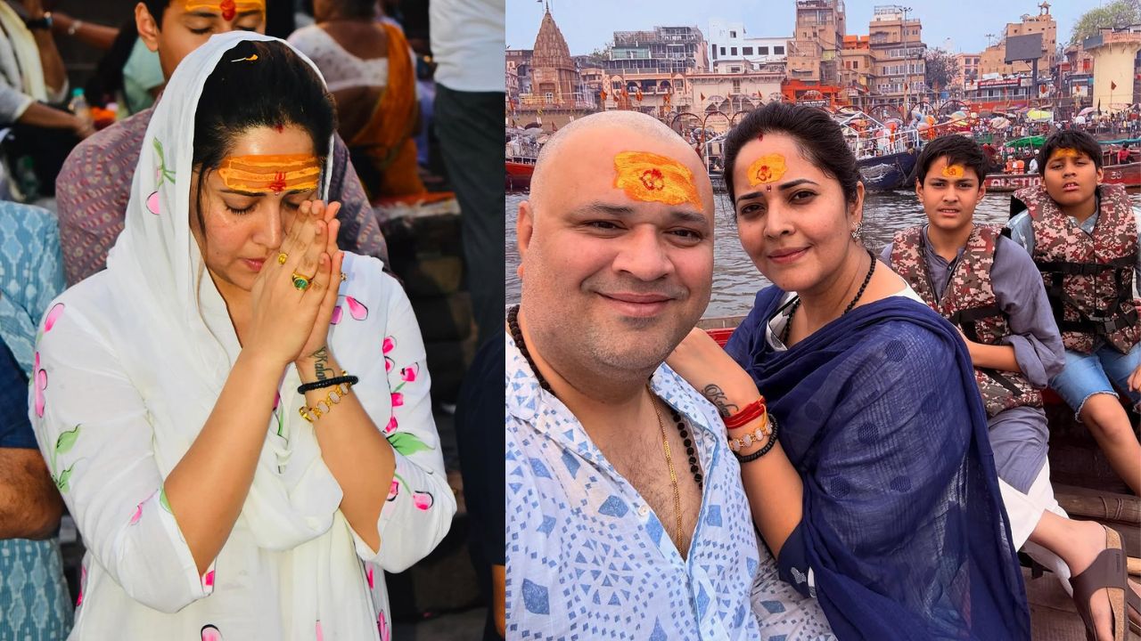 అనసూయ దైవచింతన.. వారణాసిలో ఫ్యామిలీతో కలిసి..