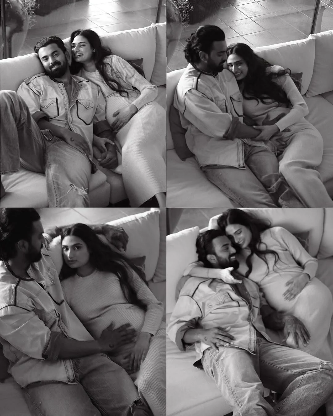 Athiya Shetty Baby Bump Photos with KL Rahul