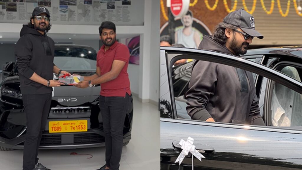 Bellamkonda Ganesh Buys BYD Sealion 7 Model Car in Hyderabad