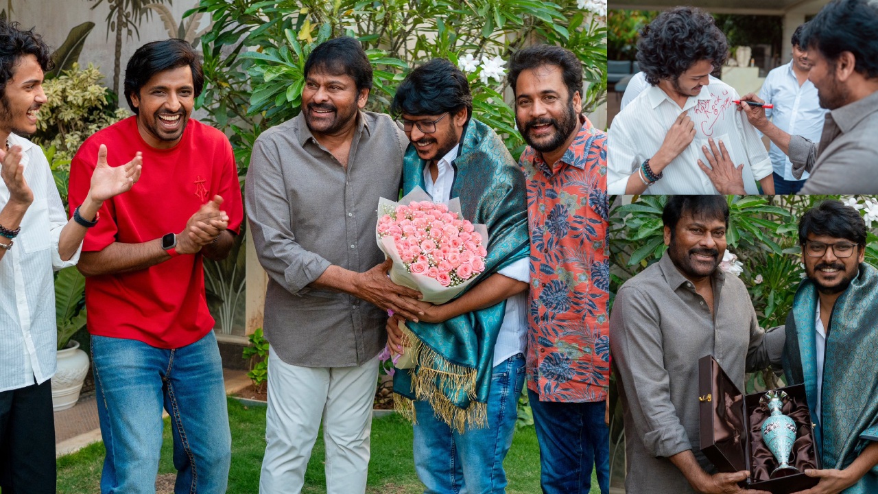 Megastar Chiranjeevi : కోర్ట్ మూవీ యూనిట్ ని అభినందించిన చిరంజీవి.. ఫొటోలు వైరల్..