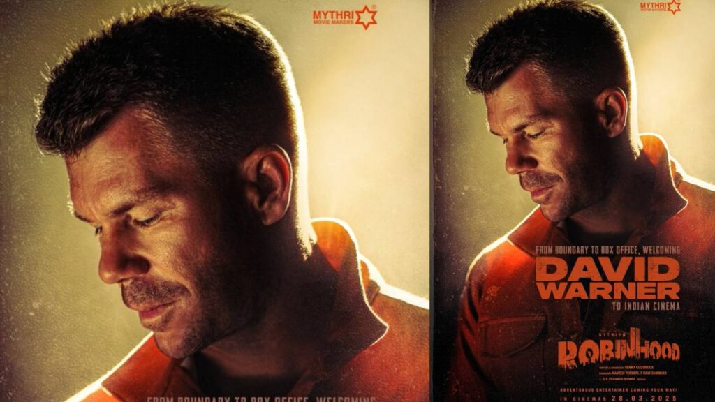 David Warner in Nithiin Robinhood